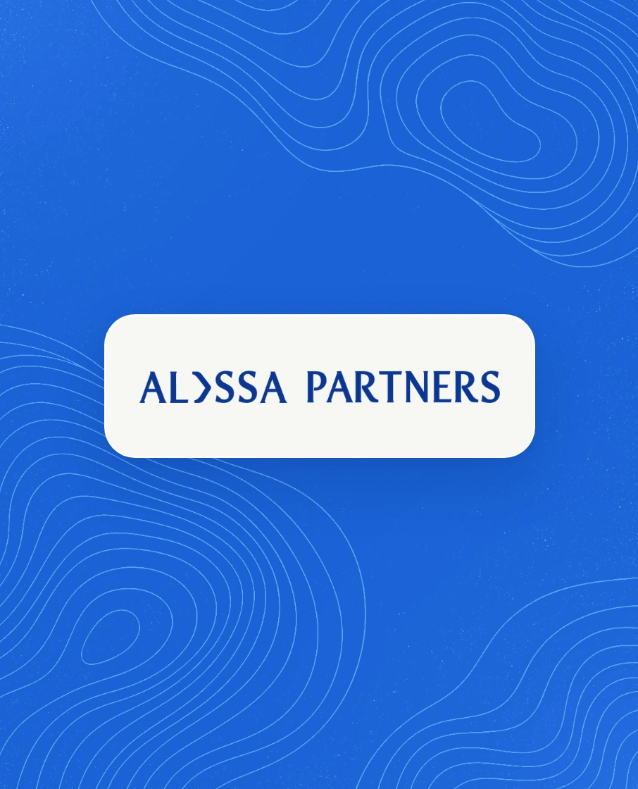 Abstract topographic contour artwork for Alyssa Partners